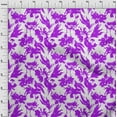 thumbnail image 3 of oneOone Cotton Flex Purple Fabric Florals Sewing Fabric By The Yard Printed Diy Clothing Sewing Supplies 40 Inch Wide-102, 3 of 4