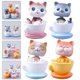 thumbnail image 3 of 4pcs Decoraciones de gatos de dibujos animados Ornamentos de gato Micro Paisaje Garden Cat Statue Ornament, 3 of 5