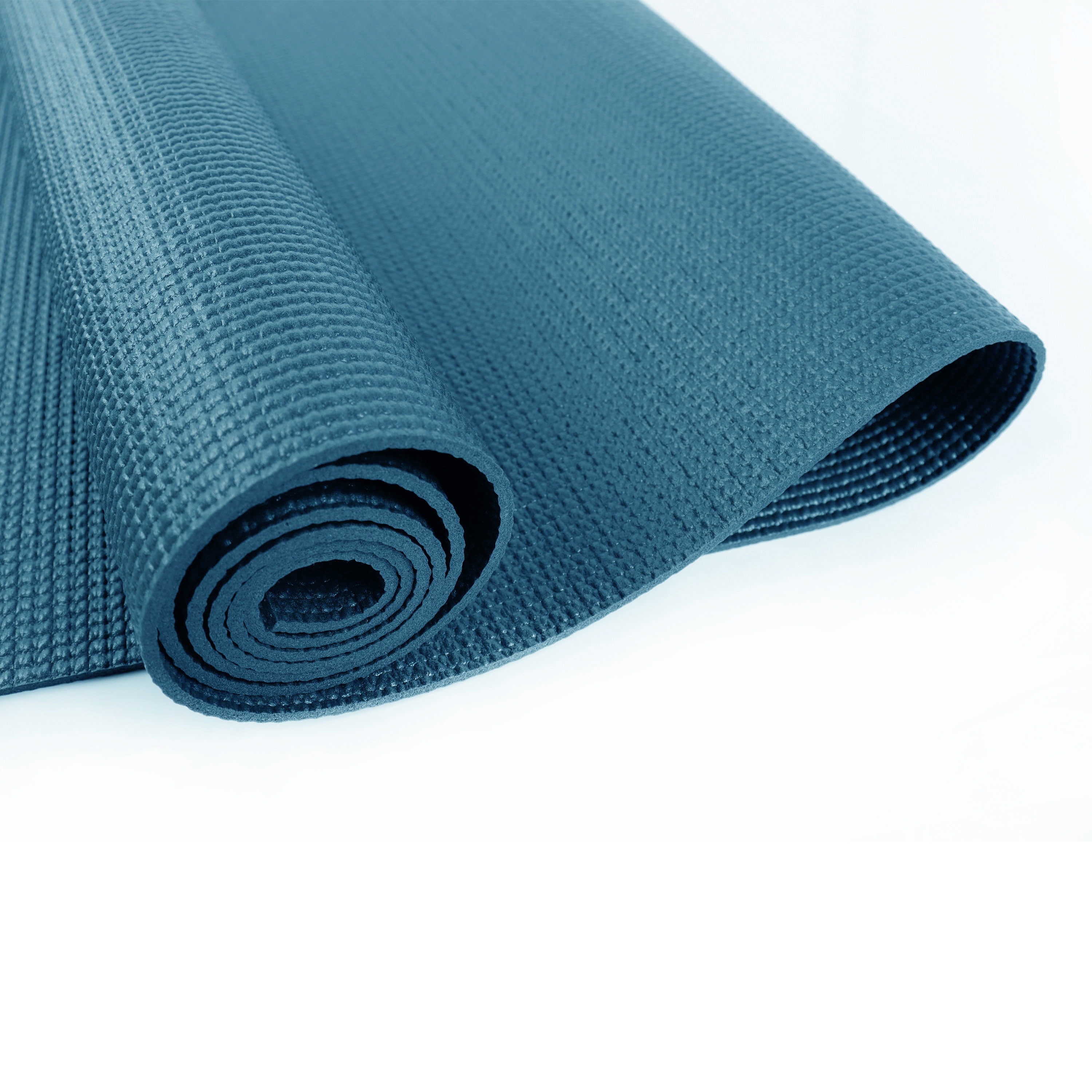 Teseo oriental Conquistar Athletic Works PVC Yoga Mat, 3mm, Real Teal, 68inx24in, Non Slip,  Cushioning for Support and Stability - Walmart.com
