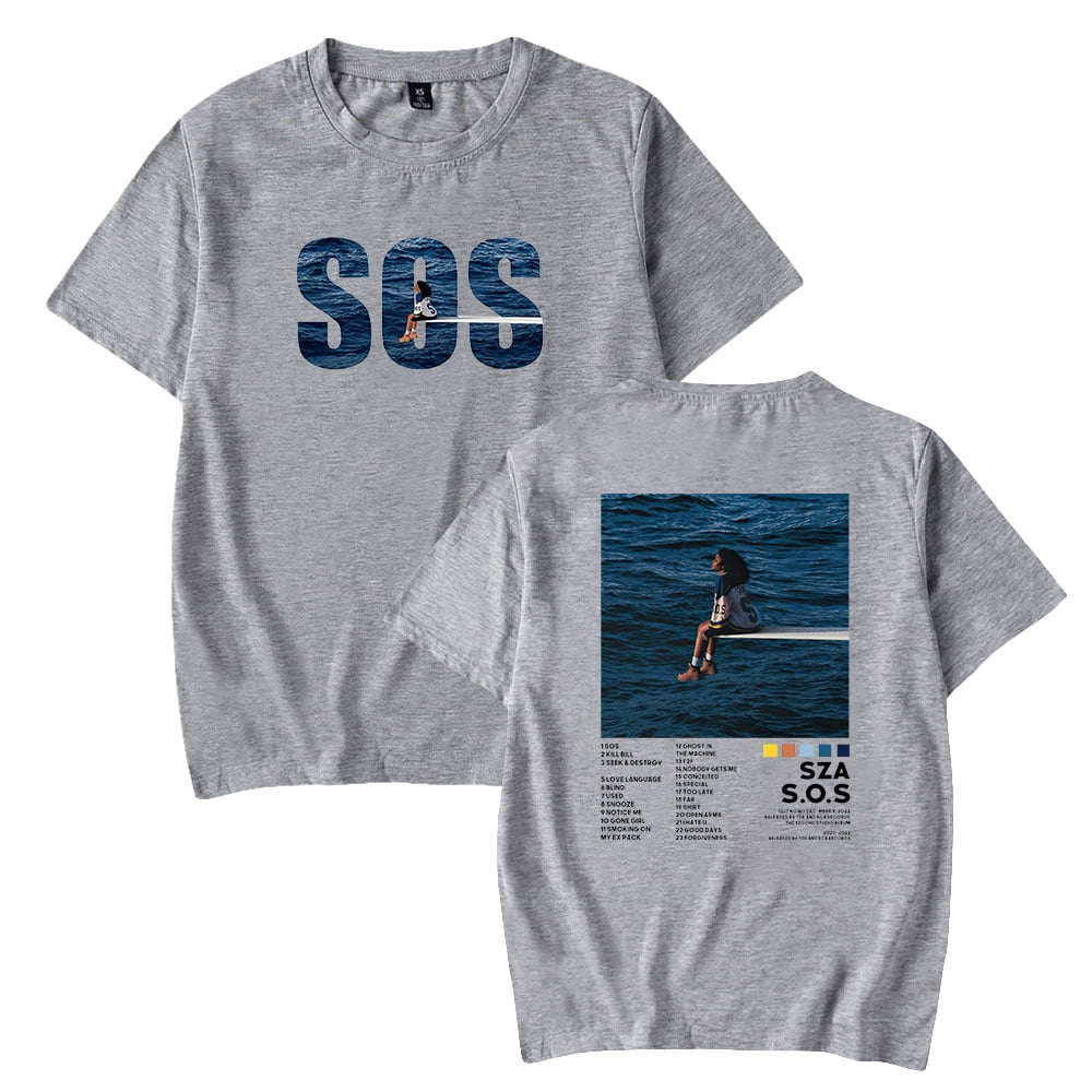 Unisex SZA Merch SOS Album T-shirt - Short Sleeve Crewneck