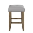 thumbnail image 4 of Family Set ACME Charnell Counter Height Stool (Set-2) in Gary PU & Oak Finish DN00552, 4 of 5