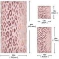 thumbnail image 3 of Pink Leopard Towels 3 Pack Bath Towels for Bathroom Set Soft Cotton Highly Absorbent Lightweight & Quickdry Towel Set 1 Bath Towel,1 Hand Towel,1 Washclothe Wash cloth, 3 of 6