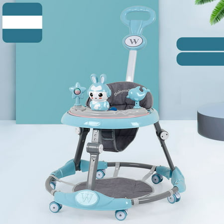 Baby Walker Anti Rollover Learning Walking Toy Car Free Installation for Baby 6-18 Months(24in-35in) Cloth