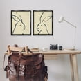 thumbnail image 3 of Stupell Industries Minimalist Rabbit Line Portrait Animals Drawing Black Floater Framed Canvas Art Print Wall Art, 17 x 21, Set of 2, 3 of 10