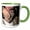 Green/White, variant on 3drose, Cowboy Boot, 11oz Magic Transforming Mug