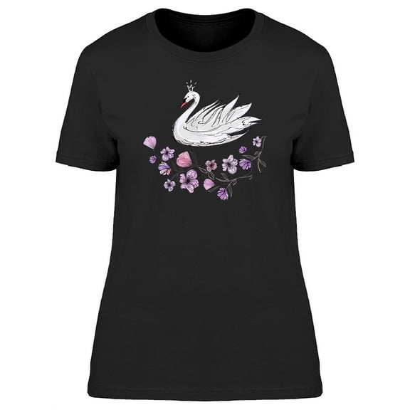 Beautiful Princess Swan T-Shirt Women -Image by Shutterstock, Female Large