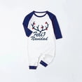thumbnail image 2 of Pijamas familiares a juego de Navidad, conjunto de pijamas de Feliz Navidad, astas de alce, azul, 2 of 3
