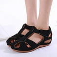 thumbnail image 5 of Women Summer Wedge Sandals Bohemia Causal Sandals Comfortable Outdoor Shoes, 5 of 6