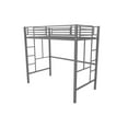 thumbnail image 4 of Your Zone Brittain Twin Metal Loft Bed, Silver, 4 of 9