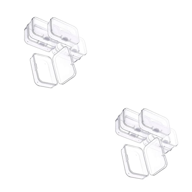 Advancent Caja de almacenamiento de 6 uds con tapas, contenedor transparente, herramientas, organizador de artículos diversos multifuncional, 2Conjunto