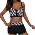 thumbnail image 1 of Traje de Baño de Dos Piezas para Mujeres Más Tamaño Alto Cintura sin Espalda Bikini Sexy Conjunto con Almohadillas Extraíbles, 1 of 5