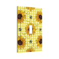 thumbnail image 2 of ZICANCN Outlet Covers Wall Plate, Abstract Sunflower Floral Checked Light Switch Cover Decorative, Duplex Toggle Combo 1-Gang, 2 of 9