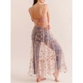 thumbnail image 1 of Mesh Sheer Sling Dress Bikini Cover Up Sequins Star Print Strap Dress for Women/ Girls, 1 of 4