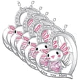 thumbnail image 1 of Colgantes de Ajolote Corazón AxolotlNeck06 5Pzas Ajolote/Corazón Plata/Rosa Metal Cadena y Dije High Monaco, 1 of 4