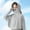 Gray, variant on Girls' Summer UV Protective Coat, Skin-friendly Thin Large Brim Cool Touch Outdoor Jacket Gray Size 15-16 T