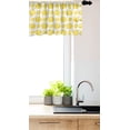 thumbnail image 2 of Ambesonne Lemon Window Valance, Cartoon Citrus Fruits Plot, 42" x 18", Pastel Yellow Lime Green, 2 of 2