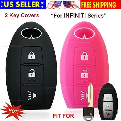 2pcs Silicone 3B Case Remote Protector Holder Fob Cover for Infiniti Smart Key