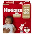 thumbnail image 2 of Huggies Little Snugglers Diapers Size 2 - 186 ct. ( 12 - 18 lbs.), 2 of 2