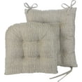 thumbnail image 2 of Klear Vu Omega Juego De Cojines Antideslizantes Para Mecedora Con Acolchado Grueso Y Diseño Capitoné, Incluye Cojín Para Asiento Y Almohada Para Respaldo Con Lazos Para Mecedora De Sala De Estar, 17 X, 2 of 5