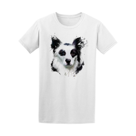 Border Collie Splash Art Tee Men's -Image by Shutterstock