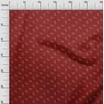 thumbnail image 3 of oneOone Cotton Silk Red Fabric Retro Rocket Minimal Diy Clothing Quilting Fabric Print Fabric By Yard 42 Inch Wide, 3 of 5