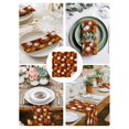 thumbnail image 3 of White Pumpkin Fall Cloth Napkins Set of 8 Reusable Dinner Napkins, Thanksgiving Maple Leaves Autumn Cocktail Napkin Washable Table Napkins for Wedding/Holiday Party/Baby Shower 20"x20", 3 of 7