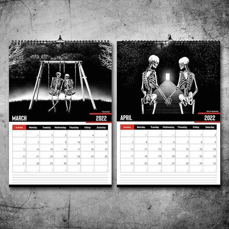 GBSELL Home Clearance 2024 Calendar Gothic Art Wall Calendar Calendar  Office Decoration Gifts for Women Men Mom Dad - Walmart.com
