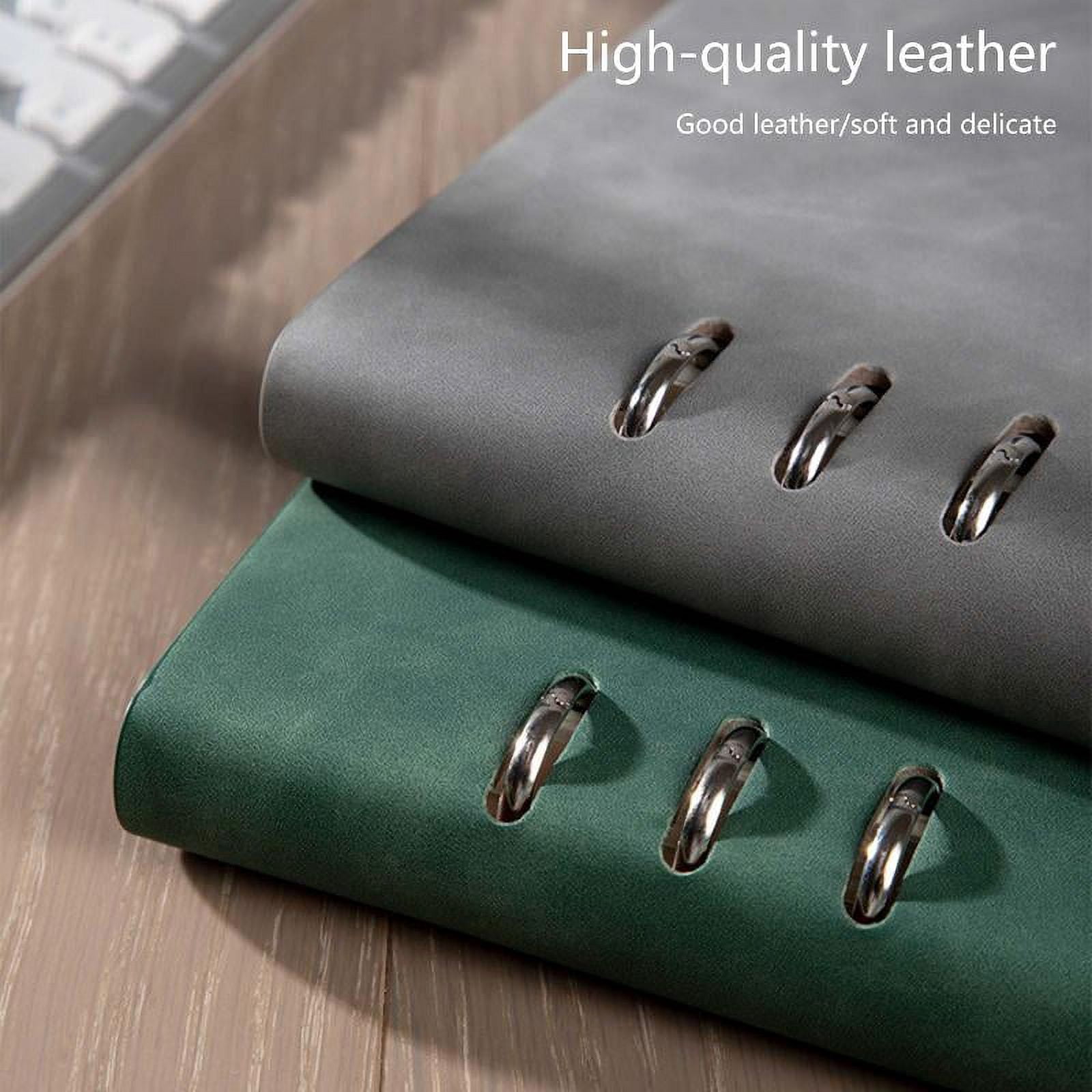 Sorrowso Practical 6 Ring Binder Planner Notebook A5 Refillable Loose Leaf Round Ring Journal Notepad with 100 Sheets Lined Paper