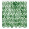 thumbnail image 2 of Ambesonne Nautical Shower Curtain, Soft Colors Ocean Waves, 69"Wx75"L, Jade Green, 2 of 4