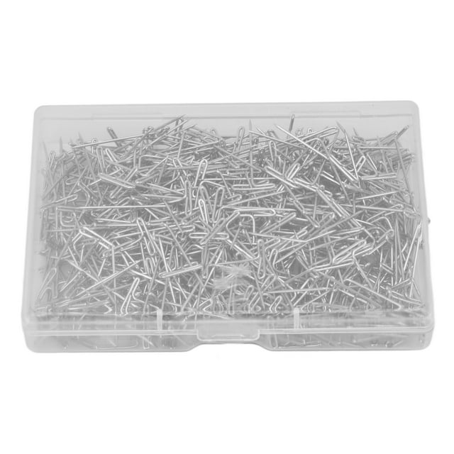 500 Pcs Épingles en Acier Inoxydable 27mm/1.06 Po Épingles à Perruque en Forme de T avec Boîte en Plastique pour Couture Modélisation