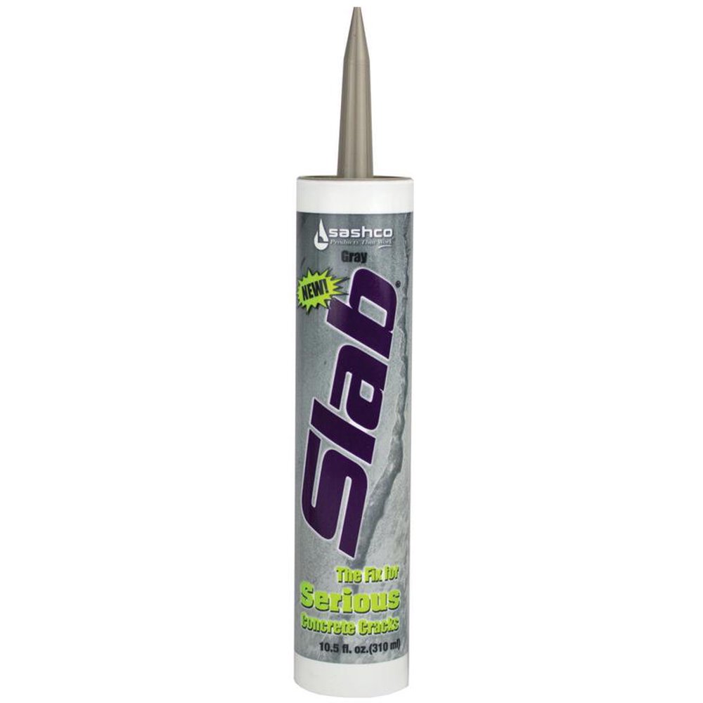 Sashco 16210 Slab Concrete Crack Repair Sealant, WaterBased, 10.5 Oz.