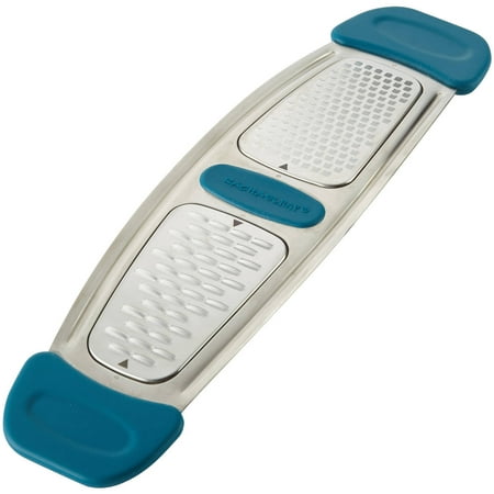 3 Way Grater - Rachael Ray Stainless Steel Multi-Grater with Silicone Handles, Red