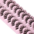thumbnail image 4 of Eyelash Clusters Kit Lashes Natural Look False Eyelashes Anime Lashes Wispy Spiky 3D Volume Eyelashes Pack Korean Japanese Asian Eyelashes Look Like Individual Cluster, 4 of 7
