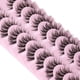 thumbnail image 5 of Pestañas pestañas postizas de aspecto natural pestañas anime Mink Wispy Spiky 3D volumen pestañas Pack coreano japonés asiático Cosplay pestañas parecen individuales Cluster, 5 of 8