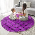thumbnail image 3 of Spider Web Halloween Pattern Round Blanket,Comfortable Soft Flannel Throw Blanket,All Season,Warm Lightweight Blankets for Sofa Bed Couch Living Room Chair 47"x47", 3 of 5