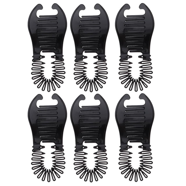 Pinzas plástica el cabello de plátano, peine francés de , , 6 piezas Zulema pinzas para trenzar el cabello