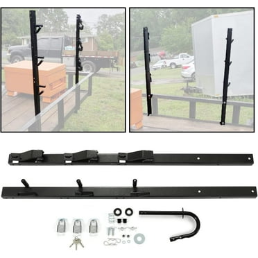 Kojem Trimmer Rack Weed Eater Rack for Trailer Line Holder Lockable 3 Place Weeder Edge Rack for Open Landscape Trailer Truck