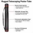 thumbnail image 2 of Whole Sale Direct 30"-53" Portable Telescoping Poster Tube with Strap - Expandable Art/Blueprint Storage Case for Travel & Document Protection, 4-Pack, 2 of 7