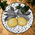 thumbnail image 7 of CURLYOOT Round Rug 3ft Watercolor Lemon Fruit Pattern Area Rug, Washable Circle Mat Non Slip Floor Carpet Mat, Soft Indoor Rugs for Entryway Living Room Dining Room Bedroom, 7 of 7
