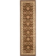 SAFAVIEH Lyndhurst Manuel Traditional Border Area Rug, Brown/Ivory, 6'7" x 9'6"