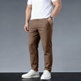 thumbnail image 6 of Abomasnow Men's Stretch Golf Joggers with 3 Pockets Slim Fit Sweatpants Dressy Casual Straight Pants for Men with Belt Loops, 6 of 8