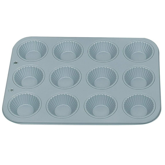 Fox Run Brands Non-Stick 12 Cup Ribbed Tart Pan