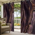 thumbnail image 5 of Abstract Marble Texture Outdoor Curtains for Patio Waterproof, Purple Gold Modern Art Grommet Curtains for Porch Outside Privacy Drape for Gazebo Garden Pergola, 1 Panel, 54x84in, 5 of 9