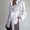 White, variant on Frostluinai Women's Long Sleeve Button Down Shirts Trendy Tie Waist Tops Casual Loose Lapel Collar Blouses Solid Color Versatile Tops Office Work T-Shirts