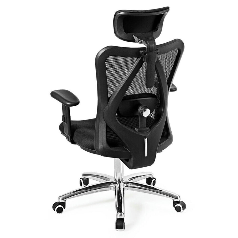Demi Bonn Adjustable Height Mesh Swivel High Back Office Chair, Rolling Work Computer Desk Chair, Black