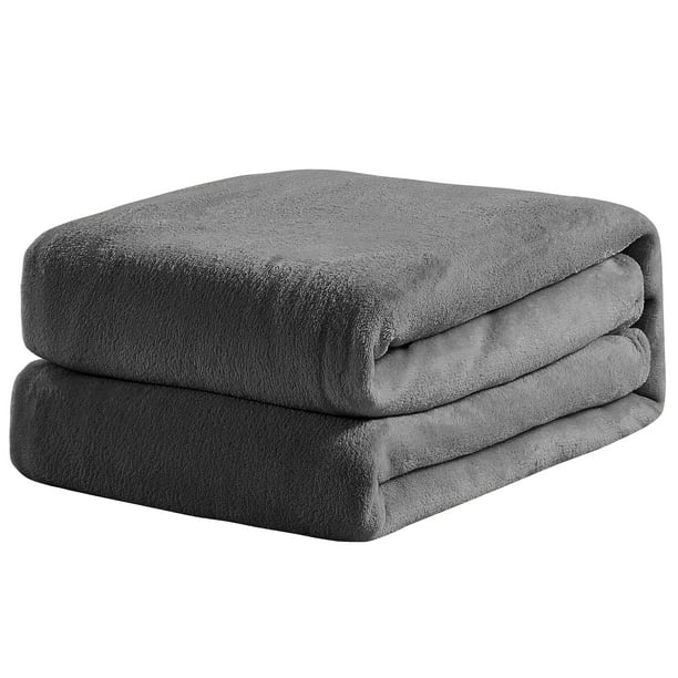 Plush Blanket Charcoal Full/Queen