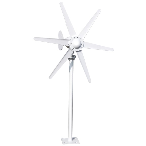 Wussanun 6-Blade Wind Turbine Generator, 800W 12V/24V Power Kit with High Starting Torque for Low Wind Speeds & Off-Grid Use