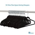 thumbnail image 2 of Velvet Ultra Slim Non Slip Shirt Hangers  50 Pack  Grey, 2 of 8