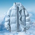 thumbnail image 2 of Winter New Men's Stand Collar Dyed Thick Large Size Fashion Padded Jacket, 2 of 4