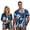 Beach Turtle, variant on Polynesian Plumeria Couple Matching Outfit Men's Short Sleeve Shirt Size 2XL Beach Tops Workwear and Women's Button Down Shirt Fashion Summer Hawaiian Outfits